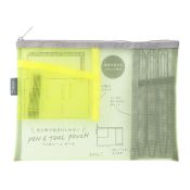I240GR Pen & Tool Pouch Mesh Green